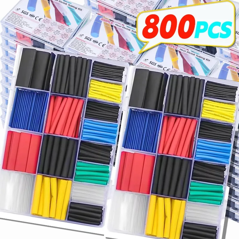 800PCS Heat-shrink Tubing Set Electrical Connect Wire Cable Insulation Sleeves High Temperature Tube Heat Shrink Wrap Protector
800PCS Heat-shrink Tubing Set Electrical Connect Wire Cable Insulation Sleeves High Temperature Tube Heat Shrink Wrap Protector