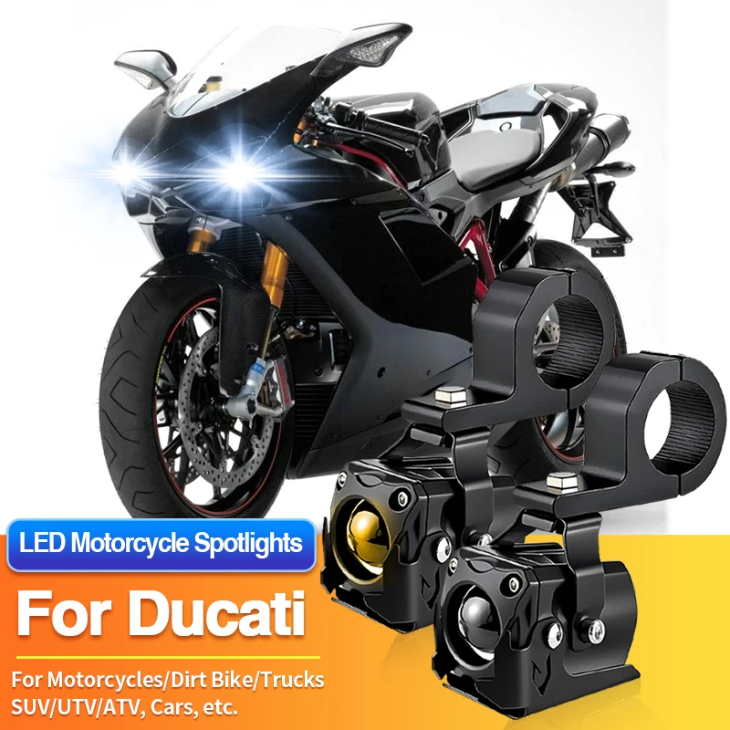 1/2PC Universal Motorcycles Headlight LED Fog Light Dual Color Spotlights for Ducati 999S/1098/1098R/1098S/1198/1198R/1198S/1199
1/2PC Universal Motorcycles Headlight LED Fog Light Dual Color Spotlights for Ducati 999S/1098/1098R/1098S/1198/1198R/1198S/1199