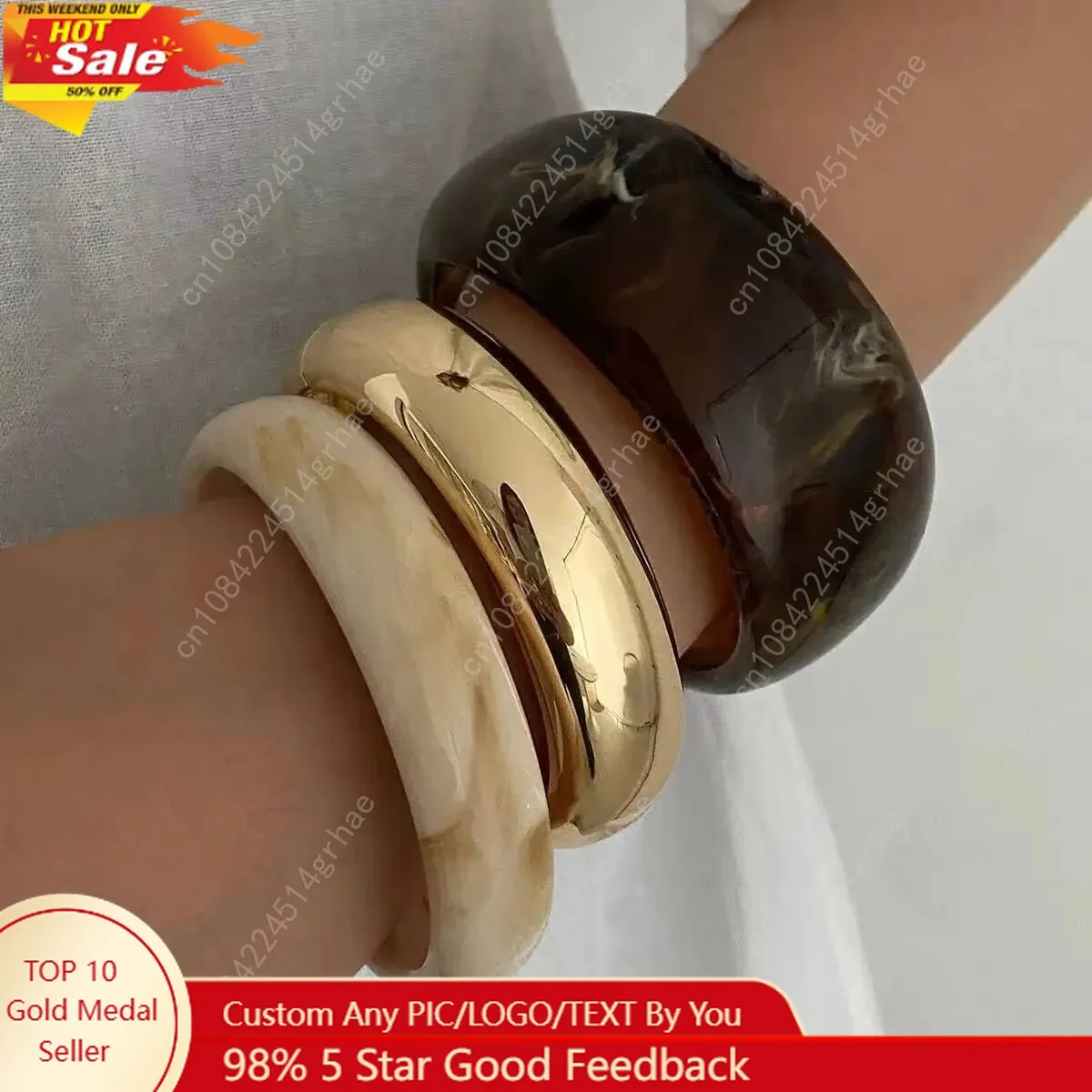 KunJoe Retro Brown Thick Resin Acrylic Bracelet for Women Bohemian Big Round Wide Bracelet Bangle Stackable Hand Jewelry Gifts
KunJoe Retro Brown Thick Resin Acrylic Bracelet for Women Bohemian Big Round Wide Bracelet Bangle Stackable Hand Jewelry Gifts