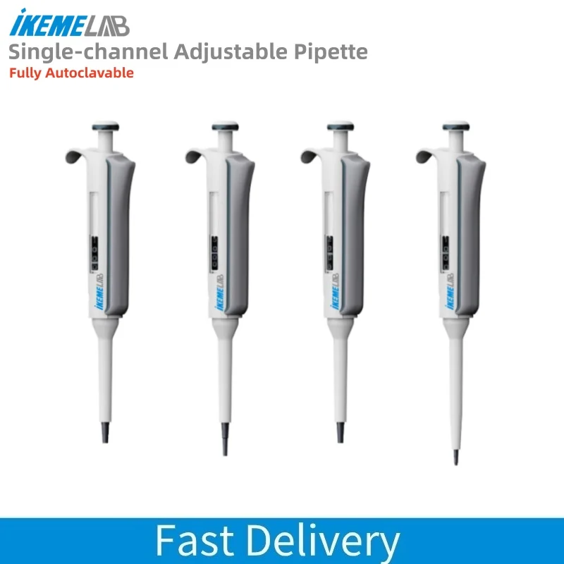 IKEME Single-Channel Micropipette Colorful High-Accurate RSI Laboratory Pipette with LTS Tips Fully Autoclavable Adjustable
IKEME Single-Channel Micropipette Colorful High-Accurate RSI Laboratory Pipette with LTS Tips Fully Autoclavable Adjustable
