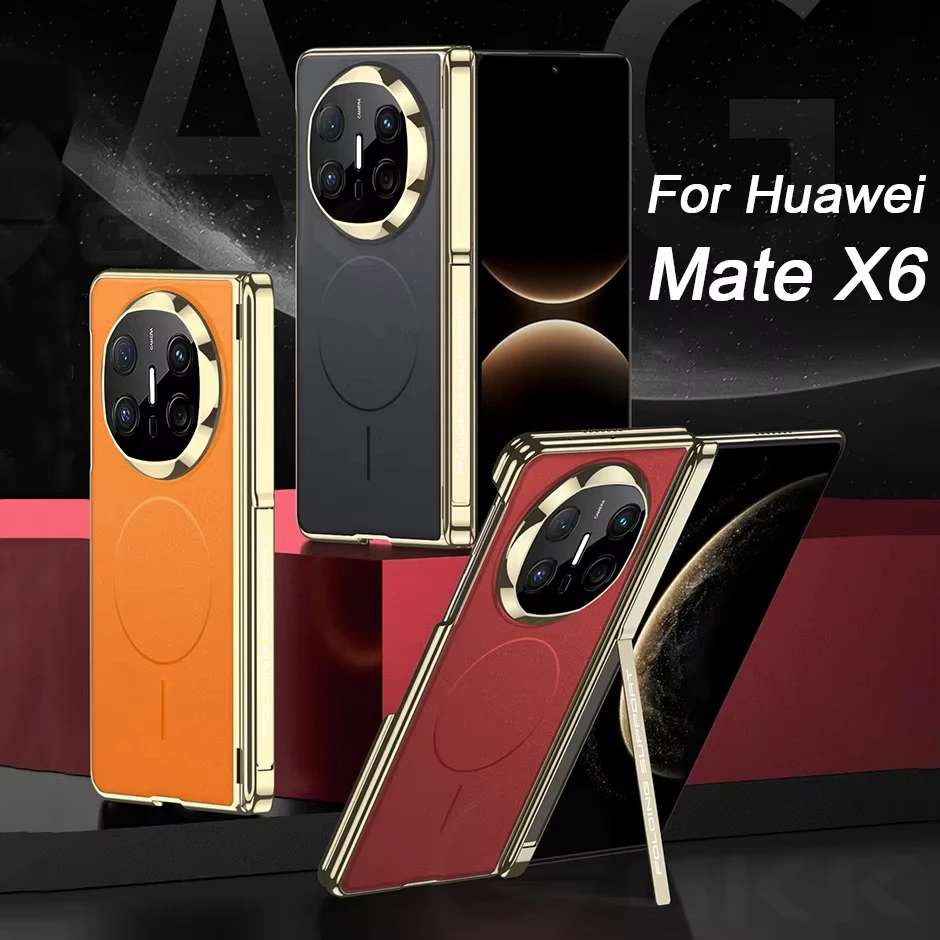 Magnetic Hinge Holder Case For Huawei Mate X6 Only Back Wireless Charge Frosted Plating Plastic Cover For Huawei Mate X5 X3 Case
Magnetic Hinge Holder Case For Huawei Mate X6 Only Back Wireless Charge Frosted Plating Plastic Cover For Huawei Mate X5 X3 Case