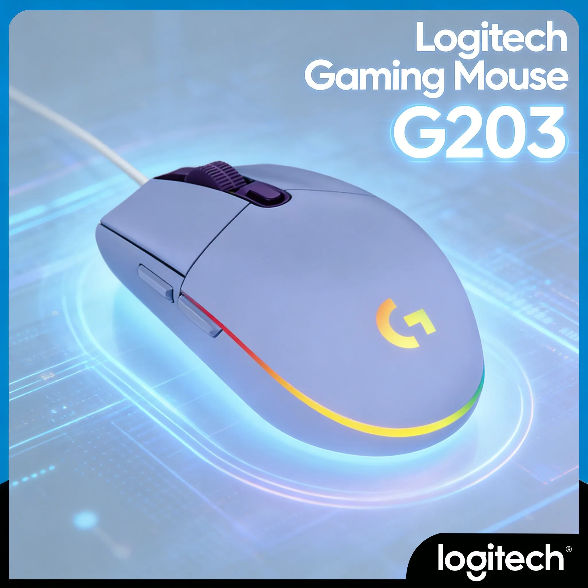 Logitech G203 RGB Mouse LIGHTSYNC Customizable Light Effects for Gamers.The All-In-One Mouse for Gamers and Professionals
Logitech G203 RGB Mouse LIGHTSYNC Customizable Light Effects for Gamers.The All-In-One Mouse for Gamers and Professionals