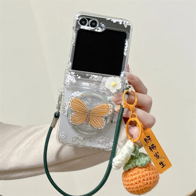 Магнитный чехол для телефона с белым цветком для Samsung Galaxy Z Flip 7 6 5 Flip6 Flip7, чехол с цепочкой-подставкой Magsafe Butterfly, милые чехлы
Магнитный чехол для телефона с белым цветком для Samsung Galaxy Z Flip 7 6 5 Flip6 Flip7, чехол с цепочкой-подставкой Magsafe Butterfly, милые чехлы
