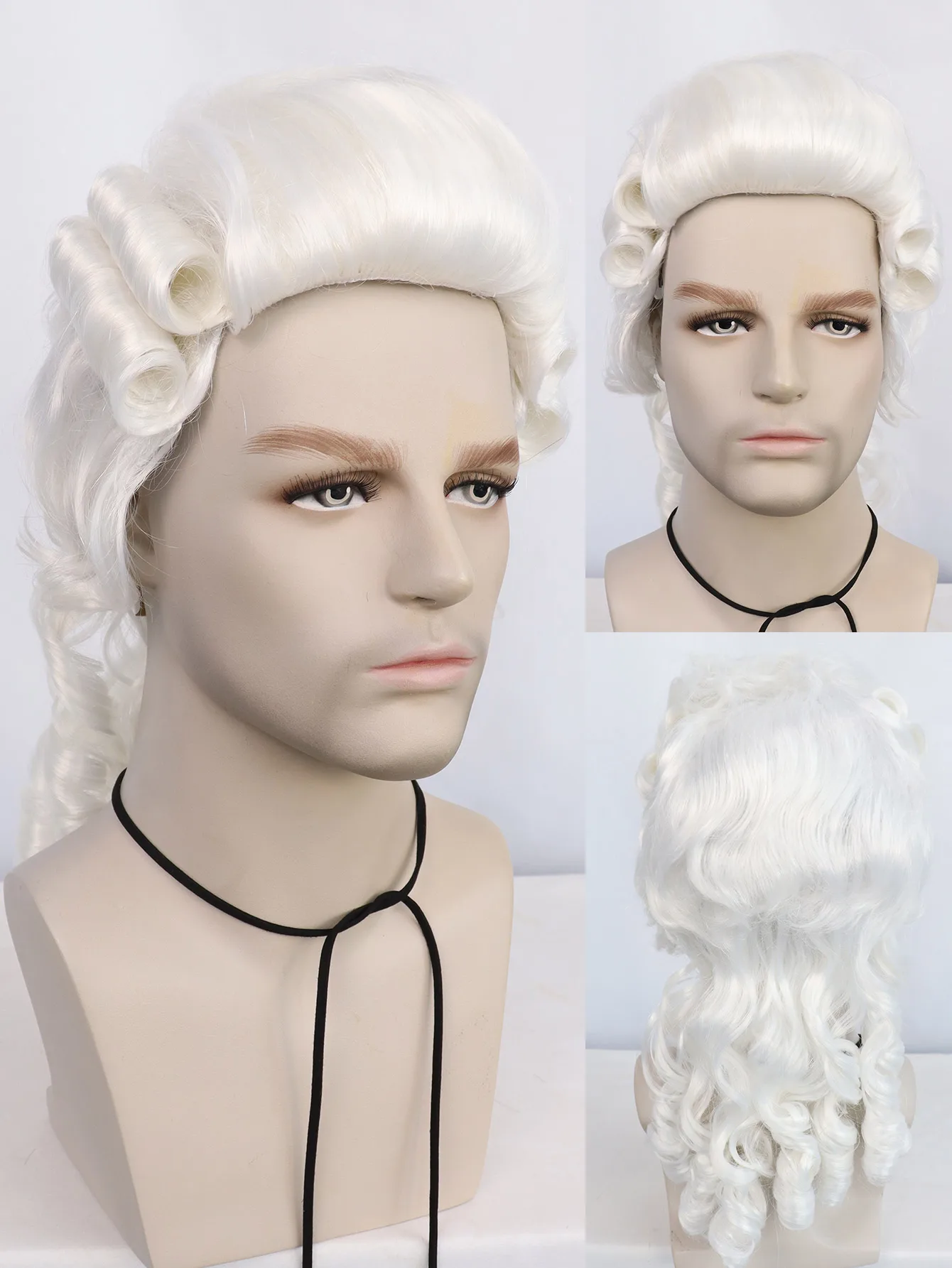 Synthetic Curly Wig Lawyer Judge Cosplay Wig for Halloween Thanksgiving Day Christmas Accessories
Synthetic Curly Wig Lawyer Judge Cosplay Wig for Halloween Thanksgiving Day Christmas Accessories