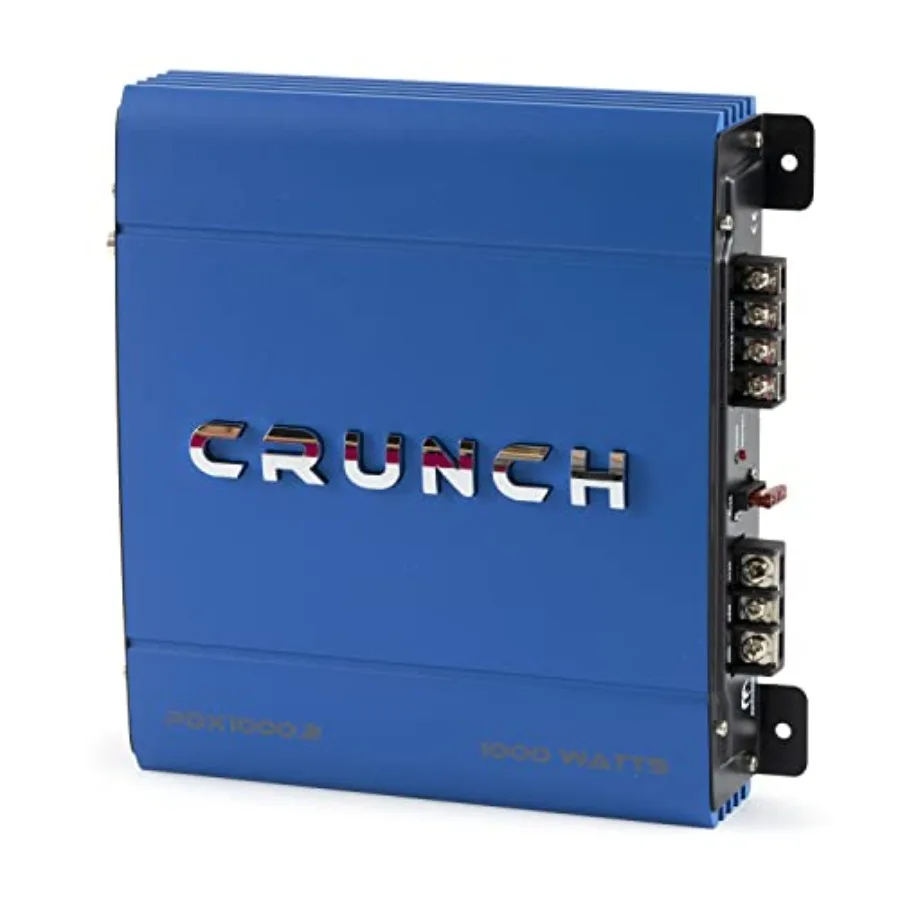 Car audio amplifier system, aluminum, blue, 1000W 2-channel with flexible installation
Car audio amplifier system, aluminum, blue, 1000W 2-channel with flexible installation