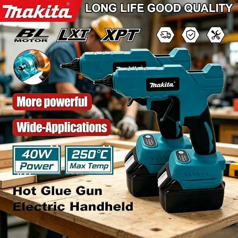 Makita Electric Handheld Hot Glue Gun Cordless Repair Anti-scald NozzleTool DIY Hot Melt Welding Hot Air Gun
Makita Electric Handheld Hot Glue Gun Cordless Repair Anti-scald NozzleTool DIY Hot Melt Welding Hot Air Gun