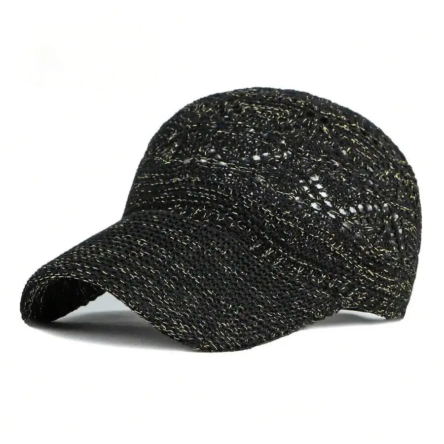 Women Knitted Hollow Mesh Baseball Cap Summer Outdoor Breathable Sun Protection Hat
Women Knitted Hollow Mesh Baseball Cap Summer Outdoor Breathable Sun Protection Hat