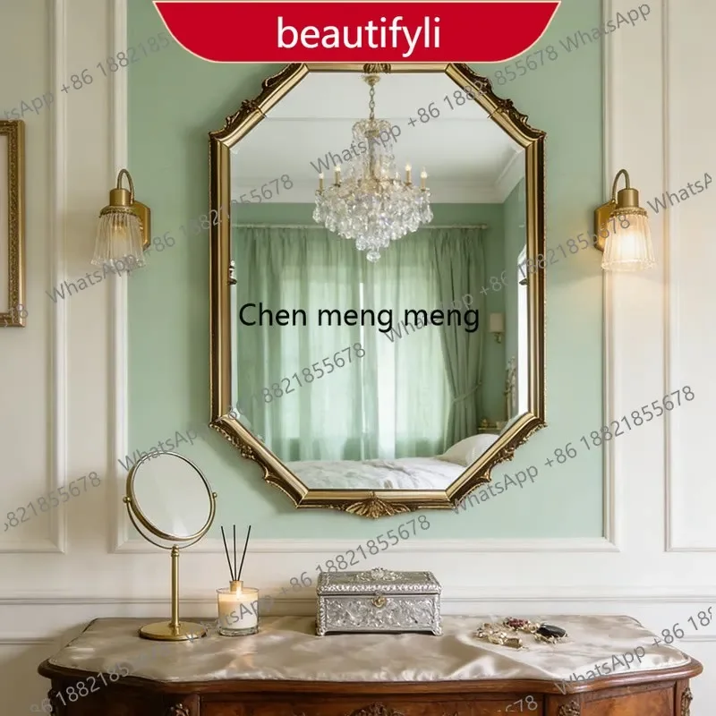 PP French retro bathroom mirror European makeup mirror American smart wall-mounted anti-fog vanity mirror
PP French retro bathroom mirror European makeup mirror American smart wall-mounted anti-fog vanity mirror