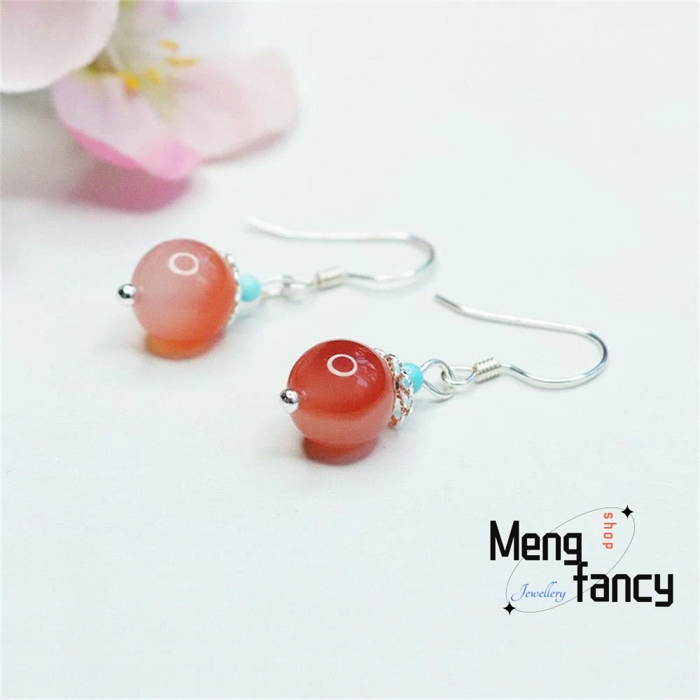 S925 Silver Natural Salt Source Agate Ear Hooks Earring Elegant High-grade Luxury Quality Fine Jewelry Best Selling Holiday Gift
S925 Silver Natural Salt Source Agate Ear Hooks Earring Elegant High-grade Luxury Quality Fine Jewelry Best Selling Holiday Gift