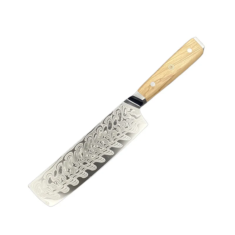 RHON 6.8inch Nakiri Knife VG10 Damascus Steel Sharp Blade Walnut Wooden Handle Japanese Kitchen Meat Vegetable Cutting Knives
RHON 6.8inch Nakiri Knife VG10 Damascus Steel Sharp Blade Walnut Wooden Handle Japanese Kitchen Meat Vegetable Cutting Knives