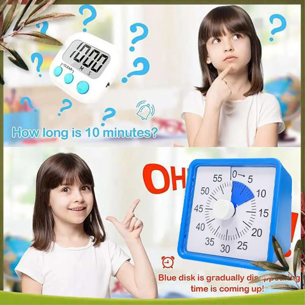 New-60 Minute Visual Timepiece For Kids, Visual Countdown Timepiece For Kitchen Pomodoro Timepiece With Silent Operation
New-60 Minute Visual Timepiece For Kids, Visual Countdown Timepiece For Kitchen Pomodoro Timepiece With Silent Operation