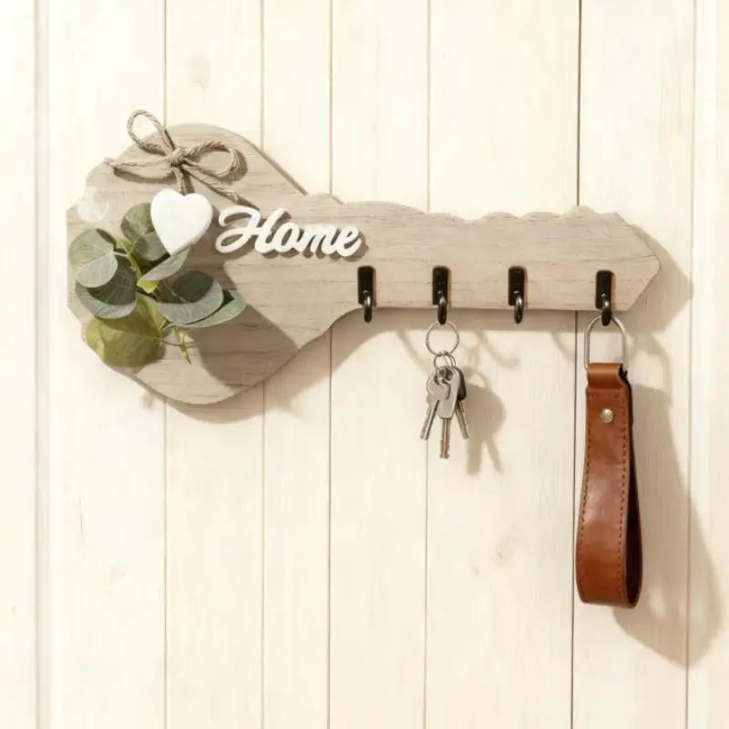 With Heart Embellishments And 4 Hooks - Stylish Modern Party Home Decor 1 Wooden "Home" Key Holder Wall Decor
With Heart Embellishments And 4 Hooks - Stylish Modern Party Home Decor 1 Wooden "Home" Key Holder Wall Decor