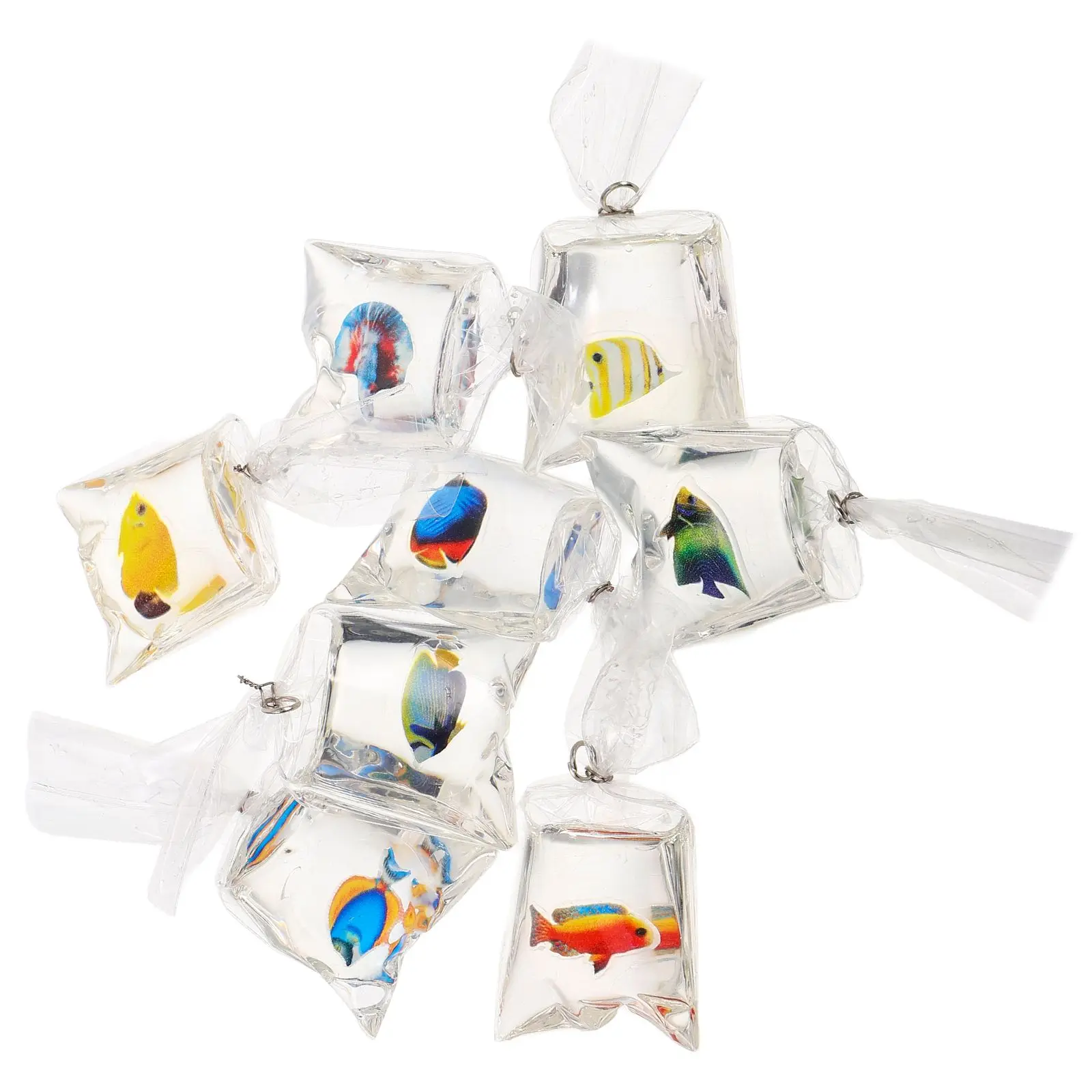 8 Pcs Transparent Resin Fish Jewelry Goldfish Keychain Little Bag Pendant Fun Keychains Charm
8 Pcs Transparent Resin Fish Jewelry Goldfish Keychain Little Bag Pendant Fun Keychains Charm