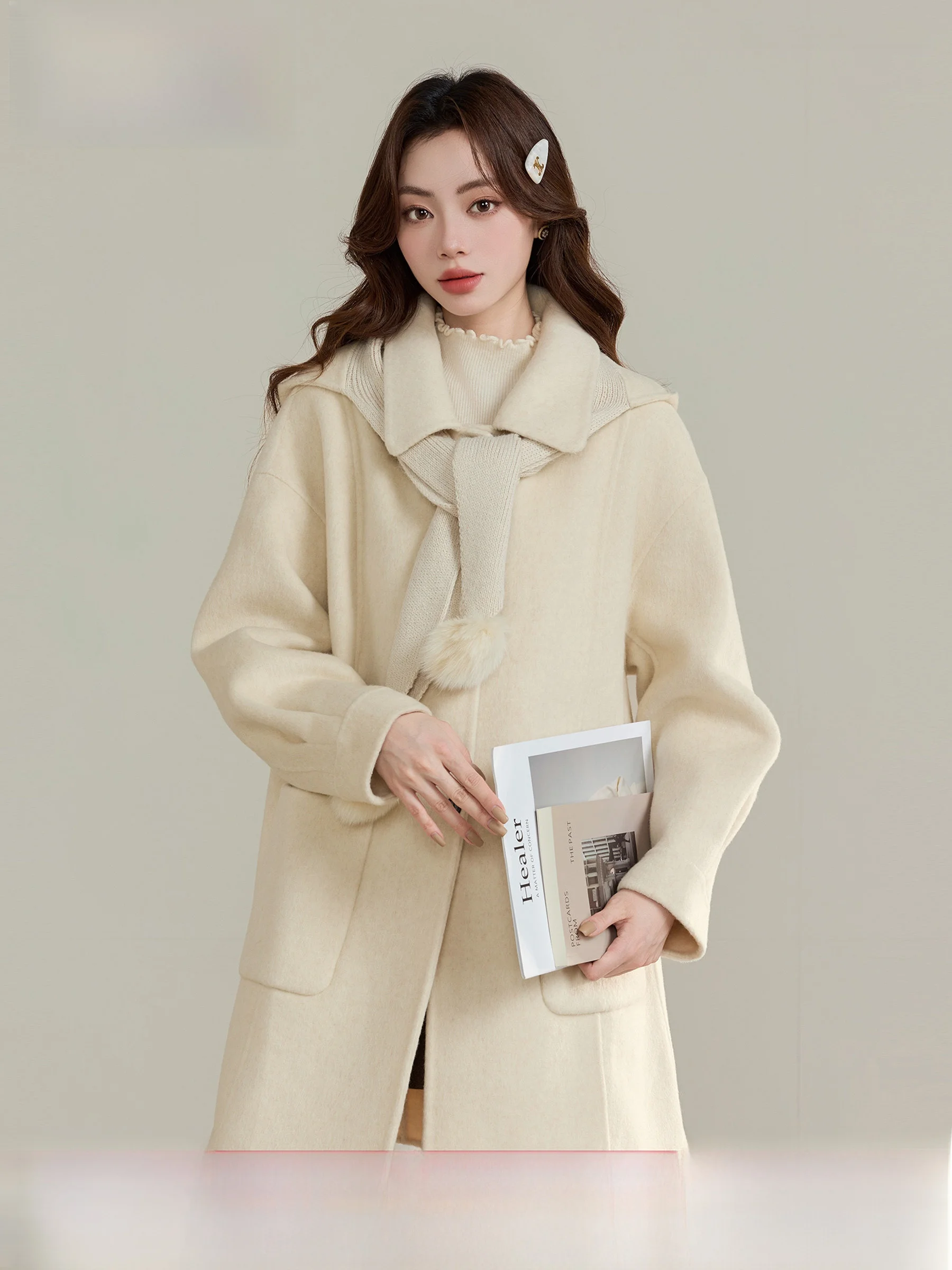 Double-Sided Camere Woolen Coat Women's Size Super Beautiful Lingjiu Autumn Winter New Arrival High-End Feeling Outerwear
Double-Sided Camere Woolen Coat Women's Size Super Beautiful Lingjiu Autumn Winter New Arrival High-End Feeling Outerwear