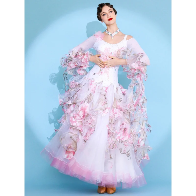 Романтический язык цветок! Платье для современного танца 7079, стандартный танцевальный костюм, одежда для вальса, одежда для соревнований
Романтический язык цветок! Платье для современного танца 7079, стандартный танцевальный костюм, одежда для вальса, одежда для соревнований