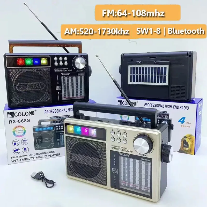 Портативный полнодиапазонный радиоприемник со стабильным сигналом FM AM SW 1-8 Радиоприемник X-BASS Bluetooth Музыкальная шкатулка с RGB-подсветкой TF-карта USB-плеер
Портативный полнодиапазонный радиоприемник со стабильным сигналом FM AM SW 1-8 Радиоприемник X-BASS Bluetooth Музыкальная шкатулка с RGB-подсветкой TF-карта USB-плеер