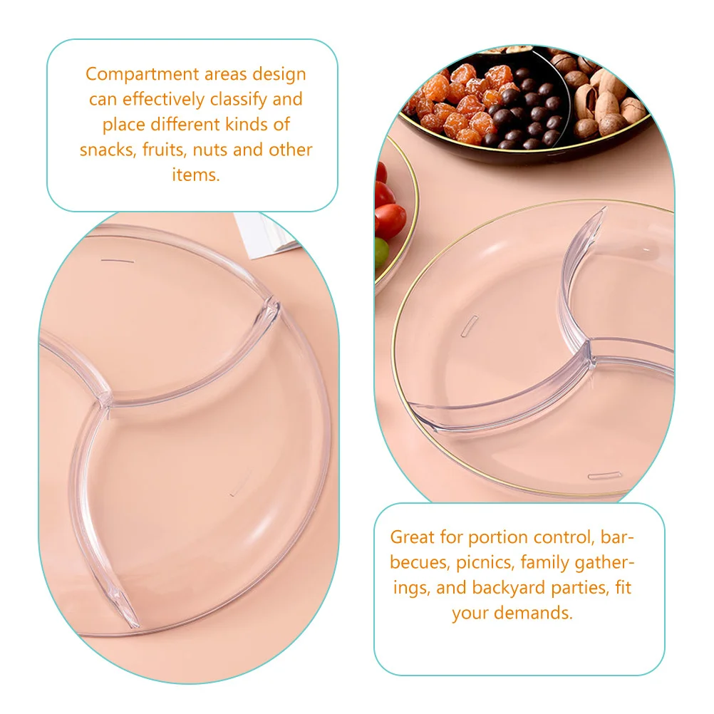 Fruit Plate Snack Tray With Compartments Plastic Food Organizer For Dried Fruit Nuts Chocolate Serving Dessert Tea Time
Fruit Plate Snack Tray With Compartments Plastic Food Organizer For Dried Fruit Nuts Chocolate Serving Dessert Tea Time