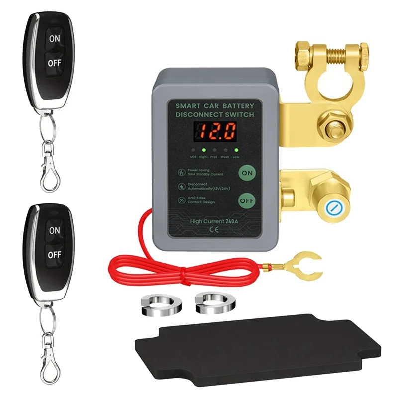 Car Remote Battery Disconnect Switch 12V 240A Remote Control Switch Leakage Protection Power Off Switch Power Switch
Car Remote Battery Disconnect Switch 12V 240A Remote Control Switch Leakage Protection Power Off Switch Power Switch
