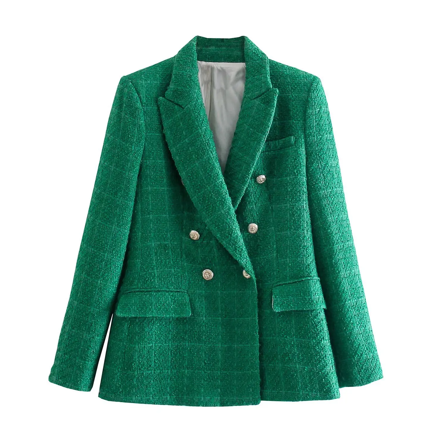 Fashion Houndstooth Blazer Woman 2025 New Spring Vintage Pink Tweed Double Breasted Long Sleeve Coat Office Lady Loose Suits
Fashion Houndstooth Blazer Woman 2025 New Spring Vintage Pink Tweed Double Breasted Long Sleeve Coat Office Lady Loose Suits