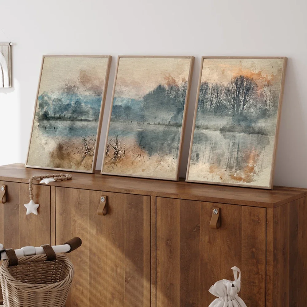 Beautiful Tranquil Landscape of Lake In Mist Poster Boho Art Print Modern Canvas Painting Wall Picture Living Room Home Decor
Beautiful Tranquil Landscape of Lake In Mist Poster Boho Art Print Modern Canvas Painting Wall Picture Living Room Home Decor