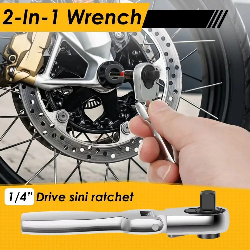 2 in 1 Mini Ratchet Wrench Set Mini Precision Angle Adjustable Ratchet Wrench Bidirectional Adjustment Paddles 180°
2 in 1 Mini Ratchet Wrench Set Mini Precision Angle Adjustable Ratchet Wrench Bidirectional Adjustment Paddles 180°