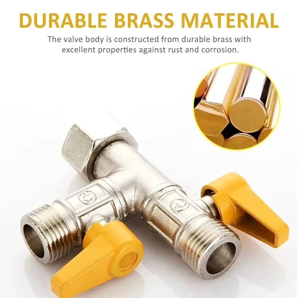 Новый латунный переключающий клапан для крана, 1/2 дюйма, переключающий клапан для шланга с защитой от протечек, утолщенный Т-образный адаптер, запорный клапан, водопроводная труба
Новый латунный переключающий клапан для крана, 1/2 дюйма, переключающий клапан для шланга с защитой от протечек, утолщенный Т-образный адаптер, запорный клапан, водопроводная труба