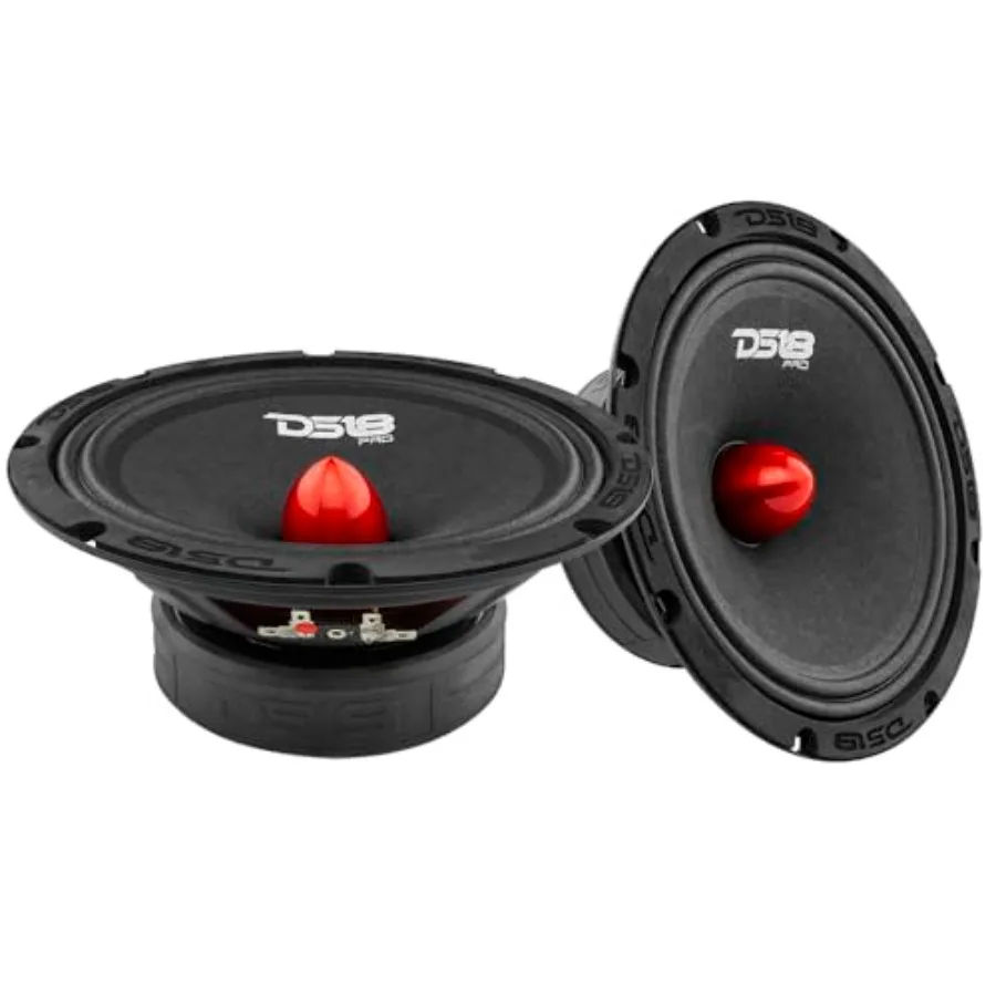 Car or truck stereo sound system speakers: 8 midrange red aluminum bullet 580W max 4 ohms 1.5 Kapton voice coil premium audio q
Car or truck stereo sound system speakers: 8 midrange red aluminum bullet 580W max 4 ohms 1.5 Kapton voice coil premium audio q