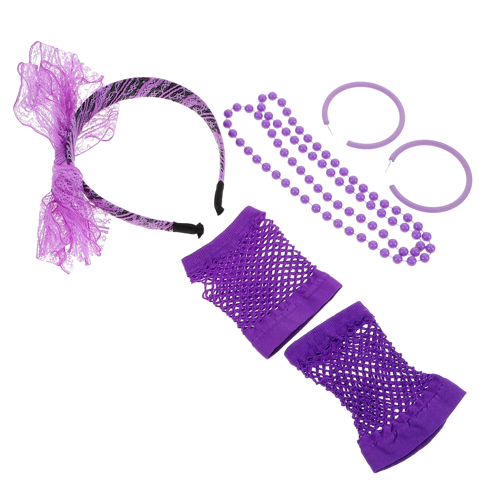 Plastic Lace Headb Earrings Set Women Party Accessories Neon Bow Decor Retro Style Comfortable Halloween Theme
Plastic Lace Headb Earrings Set Women Party Accessories Neon Bow Decor Retro Style Comfortable Halloween Theme