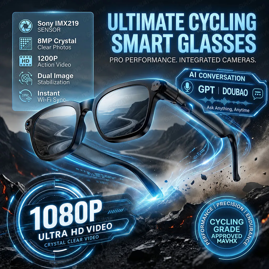 New 2026 Intelligent Smart Glasses 800W HD Camera Dual Speaker Bluetooth Voice Control AI Translator Type-C Fast Charge Eyewear
New 2026 Intelligent Smart Glasses 800W HD Camera Dual Speaker Bluetooth Voice Control AI Translator Type-C Fast Charge Eyewear