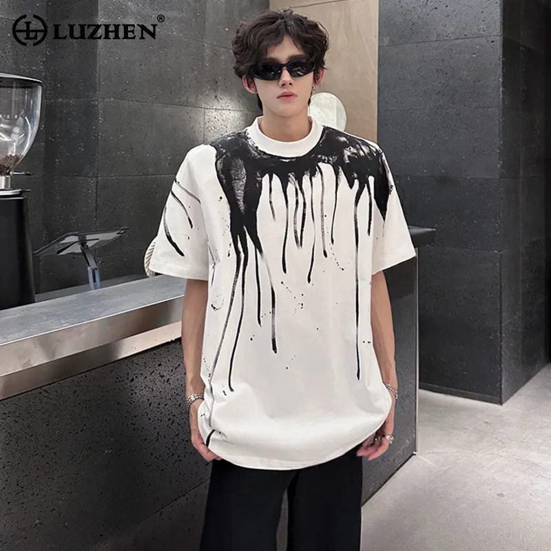 LUZHEN Original Personalized Ink Ejection Color Contrast Printed Design Short Sleeve Tops Men's 2025 Summer Loose T-shirt JY1961
LUZHEN Original Personalized Ink Ejection Color Contrast Printed Design Short Sleeve Tops Men's 2025 Summer Loose T-shirt JY1961