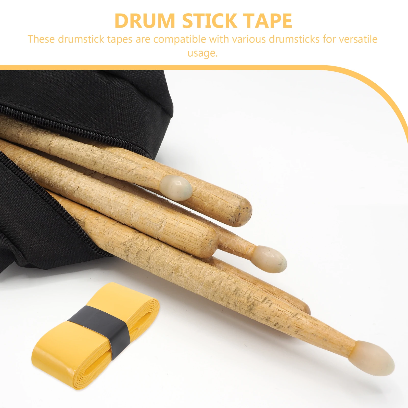 4 Rolls Drum Stick Strap Tape Wraps Drumstick Fishing Rod Adhesive Pu Grip Yellow Wrapping
4 Rolls Drum Stick Strap Tape Wraps Drumstick Fishing Rod Adhesive Pu Grip Yellow Wrapping