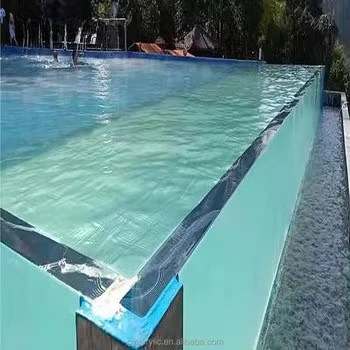 Outdoor 50mm 100mm an -UV Virgin PMMA clear Thick Acrylic Glass Panels for Swimming Pool
Outdoor 50mm 100mm an -UV Virgin PMMA clear Thick Acrylic Glass Panels for Swimming Pool