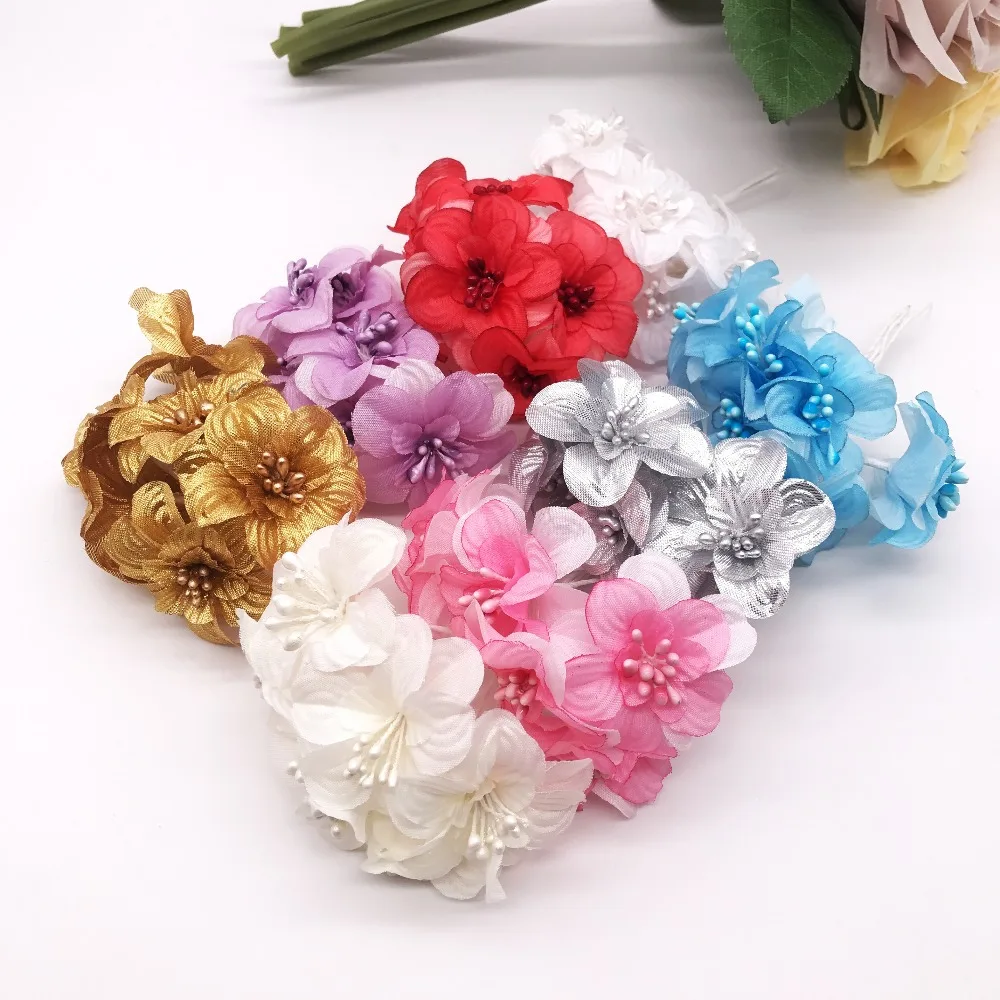 6pcs 4cm Artificial Plum flowers With Stamen Mini Silk flower For Wedding decoration Scrapbook Wreath DIY Fake flowers
6pcs 4cm Artificial Plum flowers With Stamen Mini Silk flower For Wedding decoration Scrapbook Wreath DIY Fake flowers