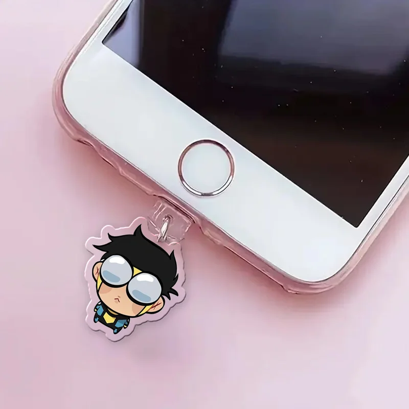 Акриловая пылезащитная заглушка для телефона с анимированным супергероем Chibi для взрослых, подвесная подвеска для телефона Mark Omni Man Atom, аксессуары для телефонов
Акриловая пылезащитная заглушка для телефона с анимированным супергероем Chibi для взрослых, подвесная подвеска для телефона Mark Omni Man Atom, аксессуары для телефонов