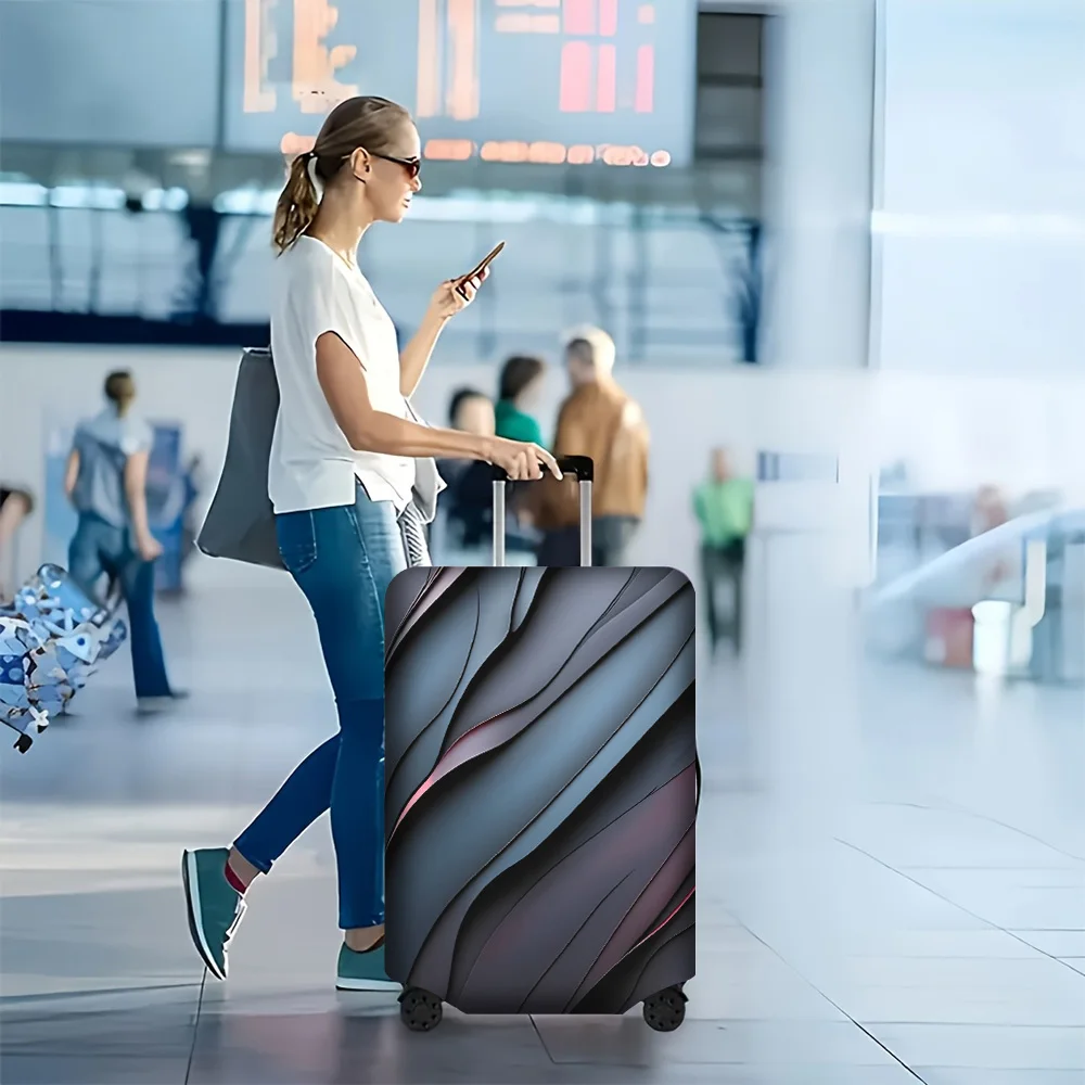 1PC Abstract Line Graphic Print Luggage Cover for luggage sizes 18-32 inches; dust and elastic travel accessories to effectiv
1PC Abstract Line Graphic Print Luggage Cover for luggage sizes 18-32 inches; dust and elastic travel accessories to effectiv