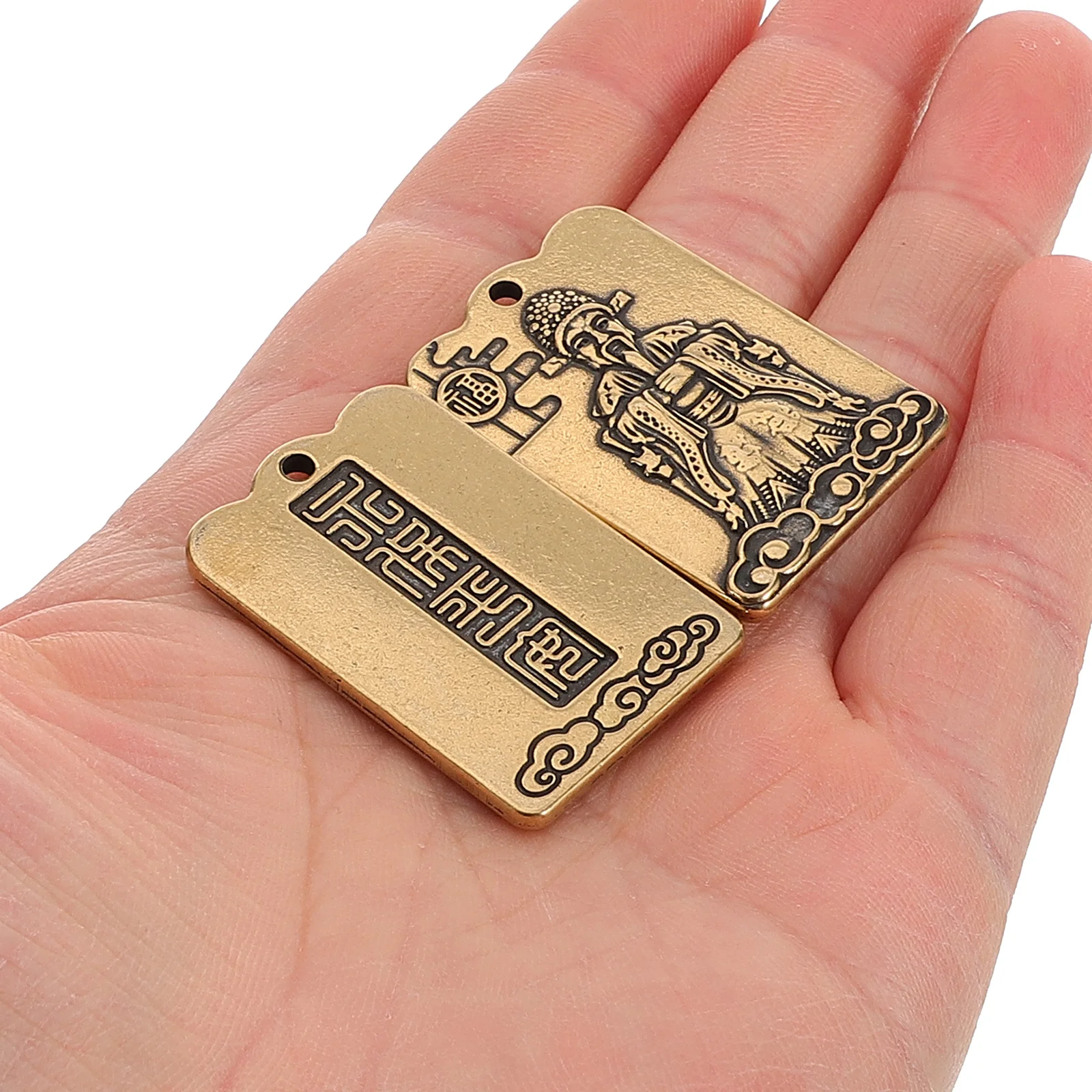 6 Pcs God of Wealth Keychain Craft Brass Charm Pendant Jewelry Making Material Car
6 Pcs God of Wealth Keychain Craft Brass Charm Pendant Jewelry Making Material Car