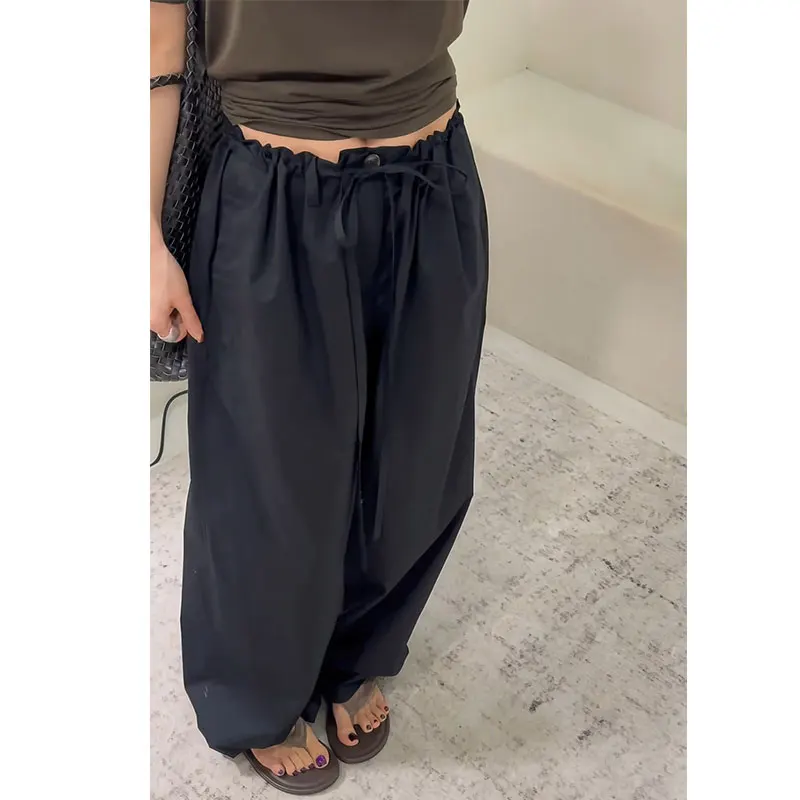 Elegant Casual Loose Straight Leg Drawstring Waist Elastic Pants Women Dongda Gate Summer Fashionable Comfortable Trousers
Elegant Casual Loose Straight Leg Drawstring Waist Elastic Pants Women Dongda Gate Summer Fashionable Comfortable Trousers
