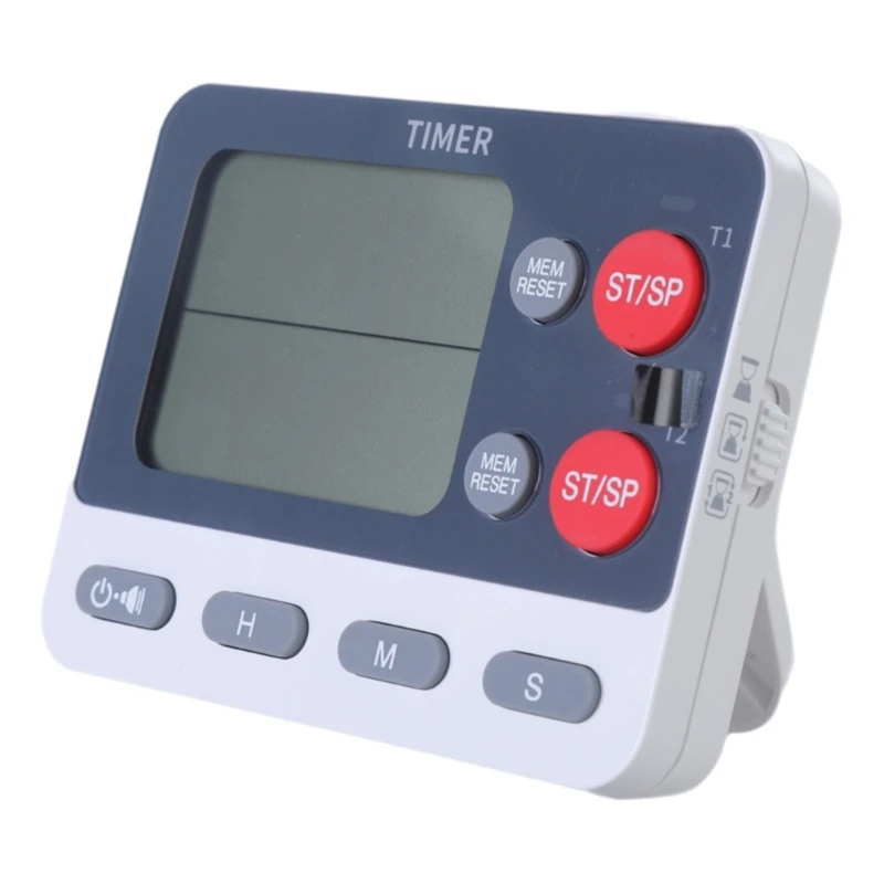 Magnetic Kitchen Digital Timer with 2 Channel Timing Capability and Easy to Read LCD for Home and Professional Use
Magnetic Kitchen Digital Timer with 2 Channel Timing Capability and Easy to Read LCD for Home and Professional Use