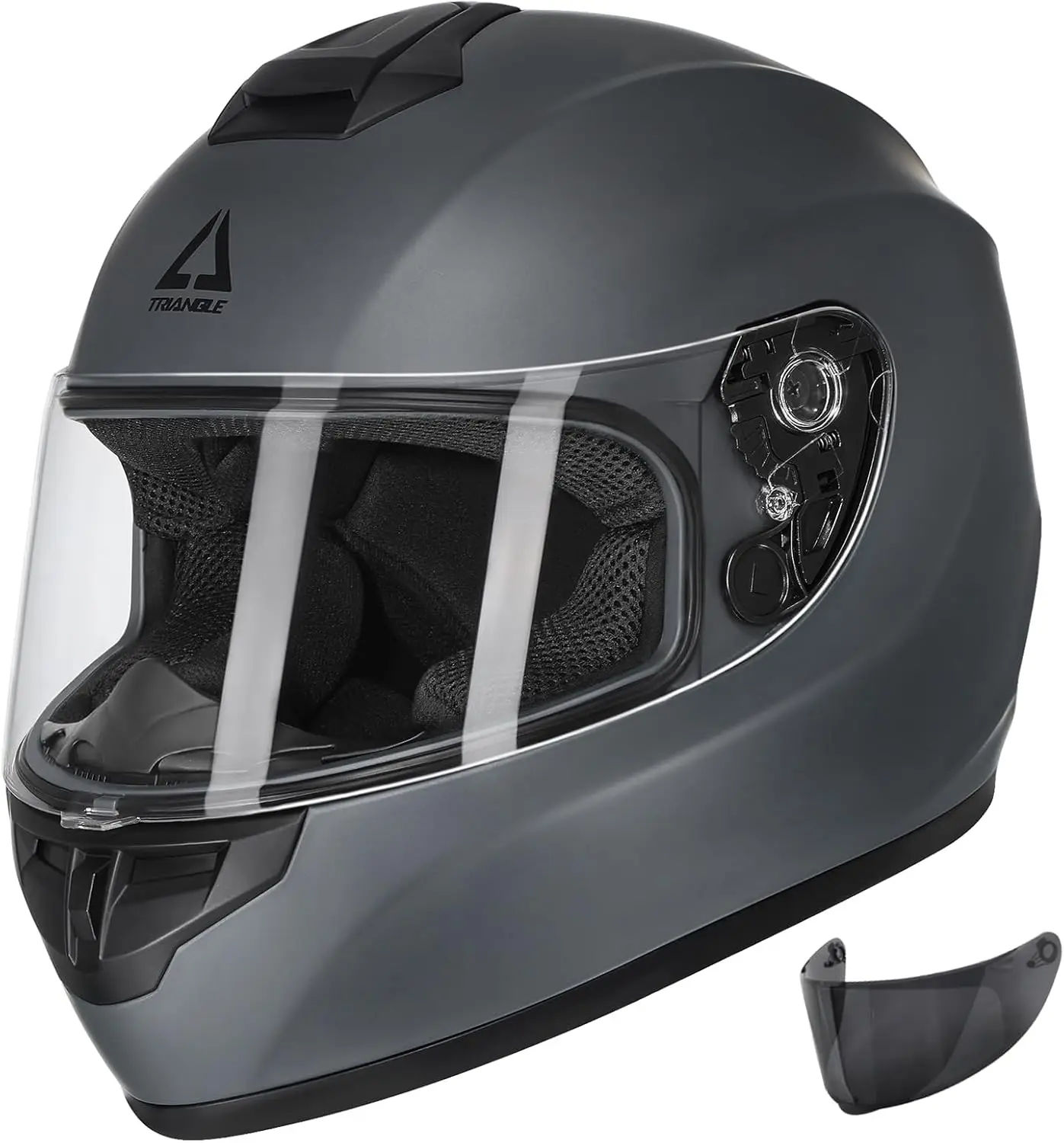 Motorcycle Helmets Full Face Motorcycle Helmet for Men Women with Tinted and Clear Visor Meet Dot Approved (Matte Gray M)
Motorcycle Helmets Full Face Motorcycle Helmet for Men Women with Tinted and Clear Visor Meet Dot Approved (Matte Gray M)