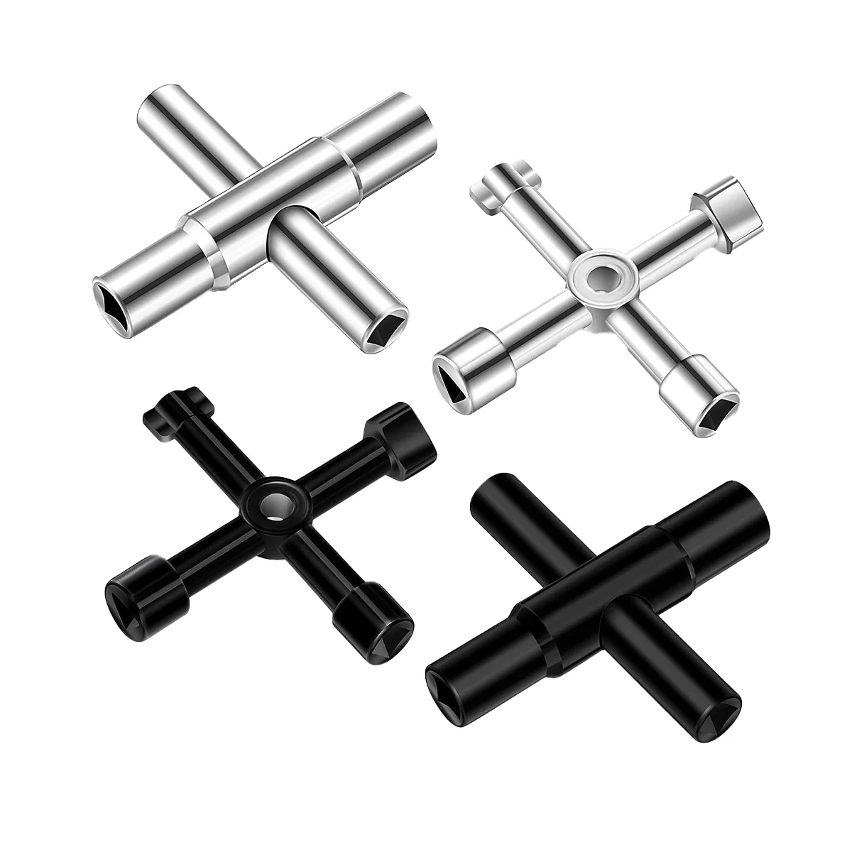 ABNC-4 Way Sillcock Key Water Key Set,1/4In,9/32In,5/16In,11/32In Sillcock Water Key with Electric Cabinet Keys Gas Meter Key
ABNC-4 Way Sillcock Key Water Key Set,1/4In,9/32In,5/16In,11/32In Sillcock Water Key with Electric Cabinet Keys Gas Meter Key