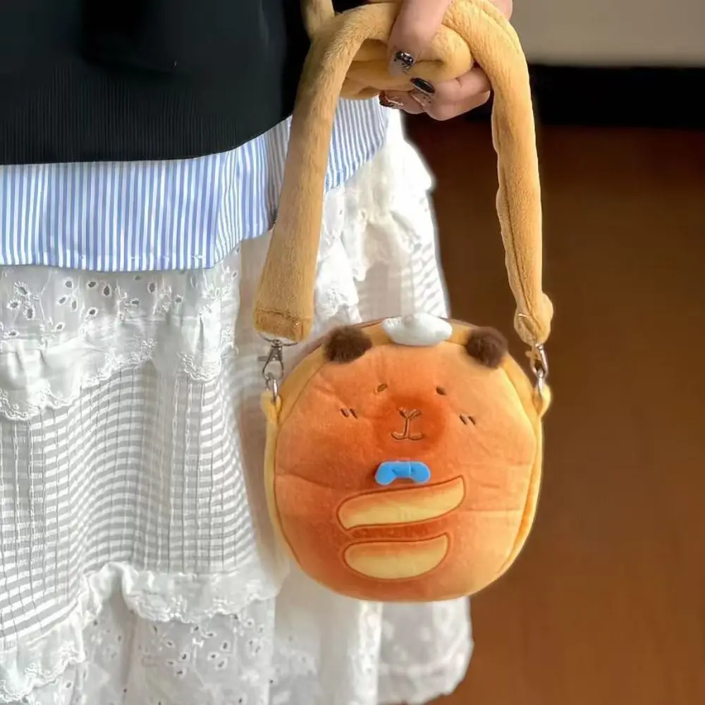 Cute Kawaii Capybara Plush Shoulder Bag Cartoon Bread Shape Animal Crossbody Bag Japanese Style Doll Coin Purse Birthday Gifts
Cute Kawaii Capybara Plush Shoulder Bag Cartoon Bread Shape Animal Crossbody Bag Japanese Style Doll Coin Purse Birthday Gifts