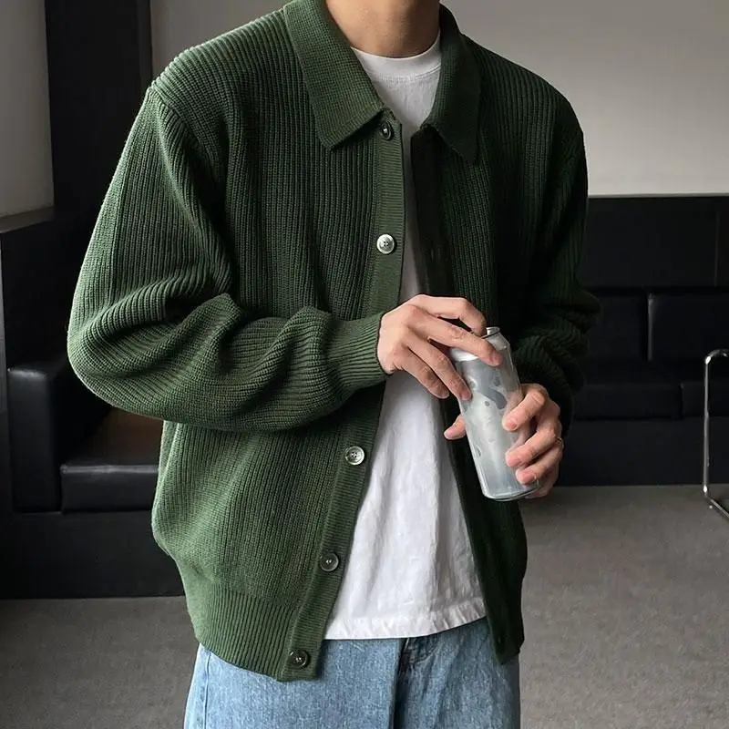 Forest Green Zipper Cardigan Men 2025 New Oversized Knit Sweater Loose Fit Autumn Winter Streetwear Casual Jacket
Forest Green Zipper Cardigan Men 2025 New Oversized Knit Sweater Loose Fit Autumn Winter Streetwear Casual Jacket