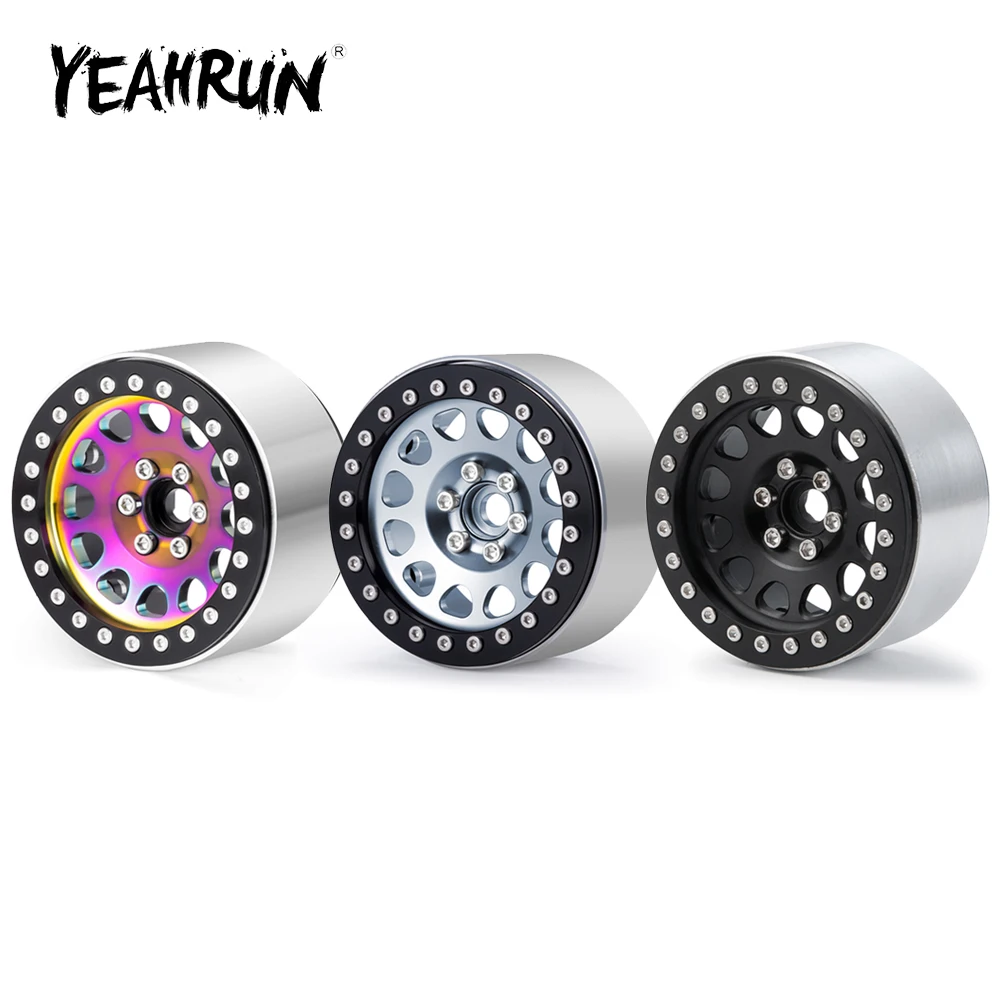 YEAHRUN 4Pcs 35mm Aluminum Alloy Beadlock 2.2 inch Wheel Rims Hubs for TRX-4 Axial Wraith 1/10 RC Rock Crawler Car Upgrade Parts
YEAHRUN 4Pcs 35mm Aluminum Alloy Beadlock 2.2 inch Wheel Rims Hubs for TRX-4 Axial Wraith 1/10 RC Rock Crawler Car Upgrade Parts