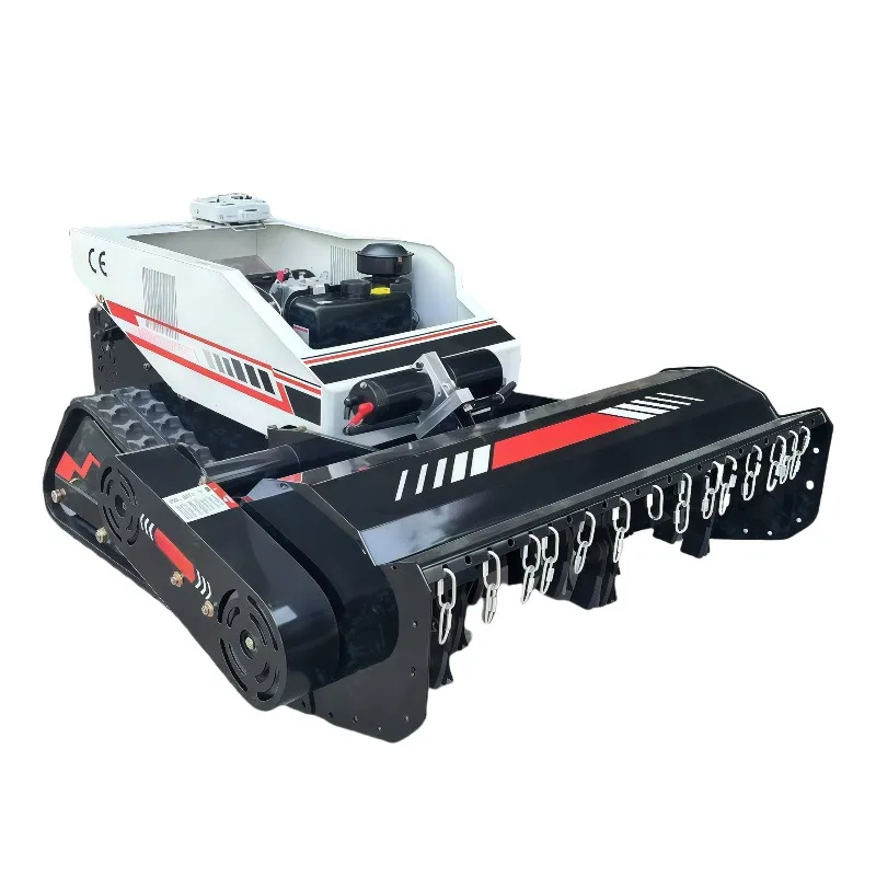Engine All Terrain Agricultural Remote Control Robotic Flail Lawn Mower
Engine All Terrain Agricultural Remote Control Robotic Flail Lawn Mower