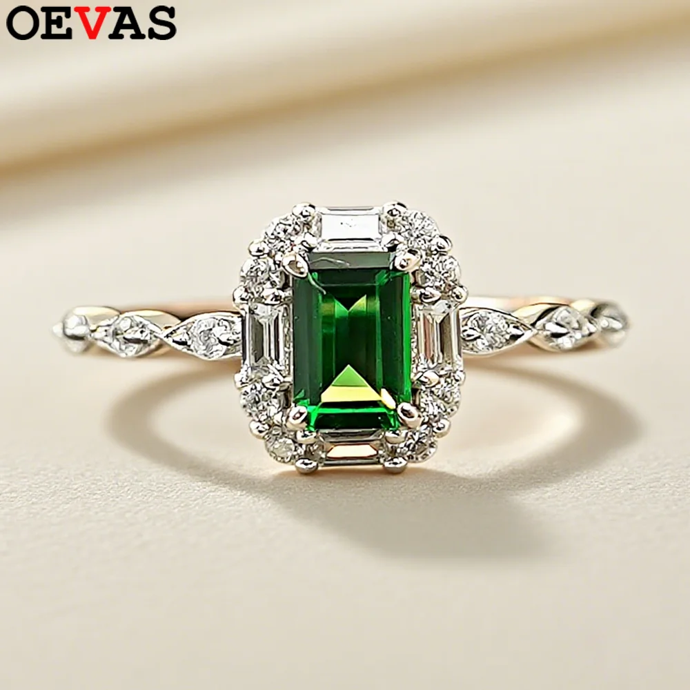 OEVAS 4*9mm Emerald Cut Zircon Ring 100% Sterling S925 Lab Diamond Wedding Band For Women Party Fine Jewelry Wholesale
OEVAS 4*9mm Emerald Cut Zircon Ring 100% Sterling S925 Lab Diamond Wedding Band For Women Party Fine Jewelry Wholesale