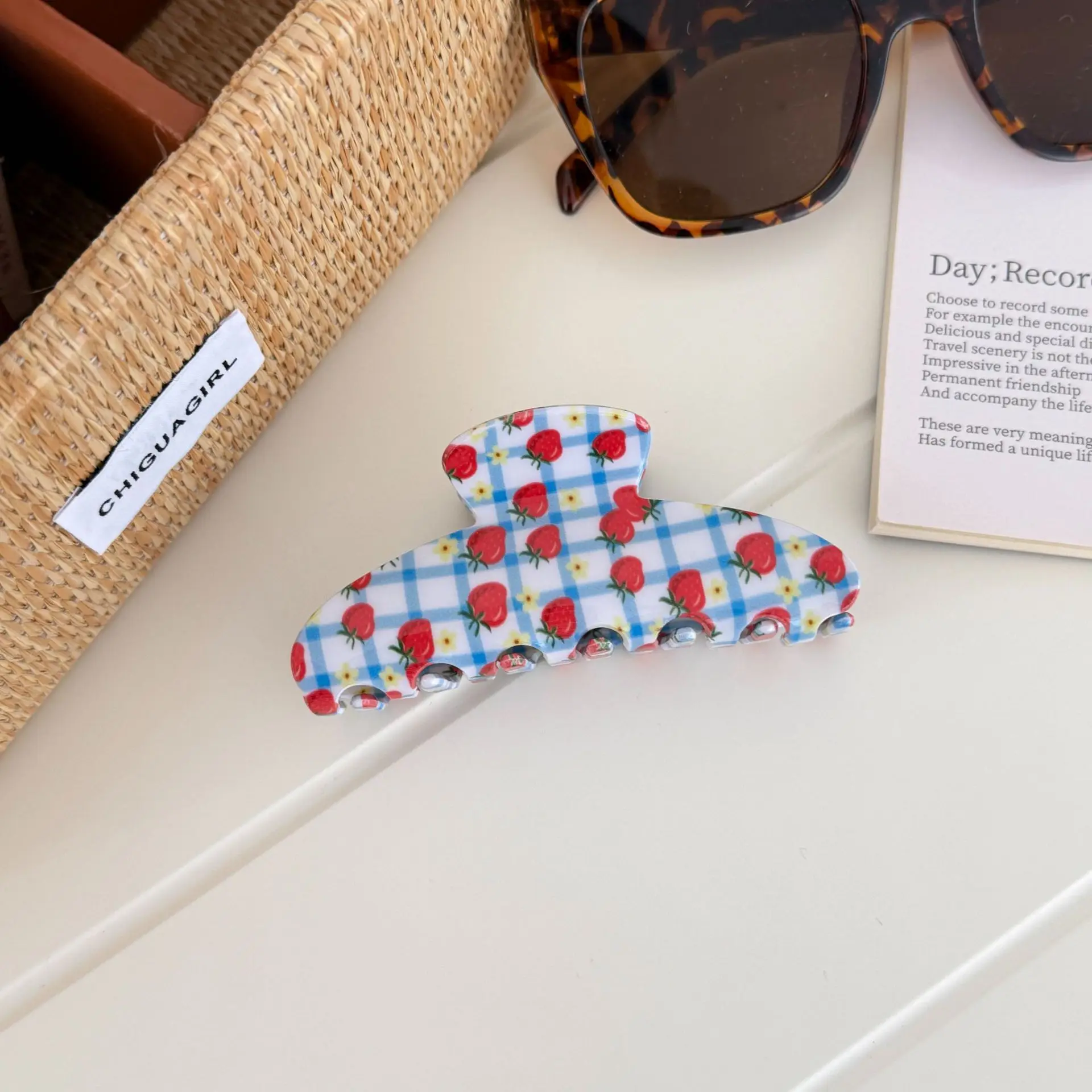 Cute Medium Shark Hair Clip for Back of Head Plaid Strawberry Star Striped Pattern Fresh Girly Updo Daily Use High Quality
Cute Medium Shark Hair Clip for Back of Head Plaid Strawberry Star Striped Pattern Fresh Girly Updo Daily Use High Quality