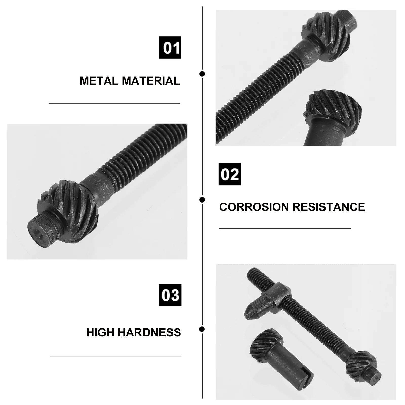 1 set 1 Set Chainsaw Screw: Adjustable Metal Chain Tensioner For Automatic Tension Adjustment Replacement Tool Repair Link Track
1 set 1 Set Chainsaw Screw: Adjustable Metal Chain Tensioner For Automatic Tension Adjustment Replacement Tool Repair Link Track