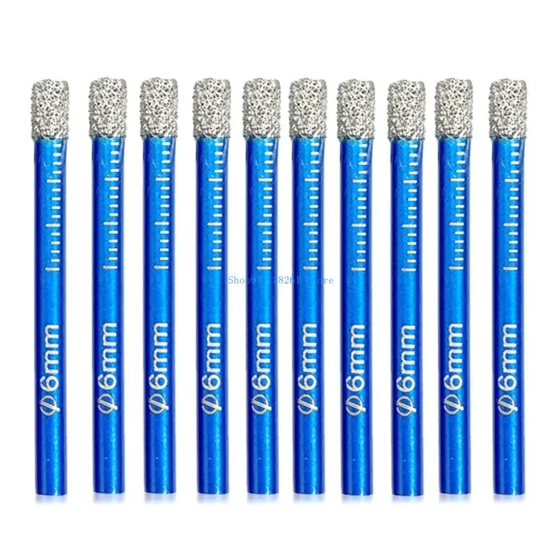 H05E 10pcs Efficient Brazed Diamonds Drill Bits Round Shank for Quick Tile Cutting
H05E 10pcs Efficient Brazed Diamonds Drill Bits Round Shank for Quick Tile Cutting