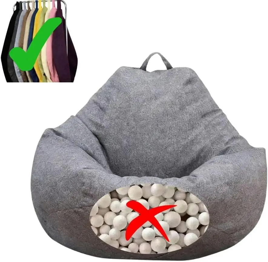 Large Bean Bag Cover Stuffed Animal Storage Linen Look No Filling
Large Bean Bag Cover Stuffed Animal Storage Linen Look No Filling