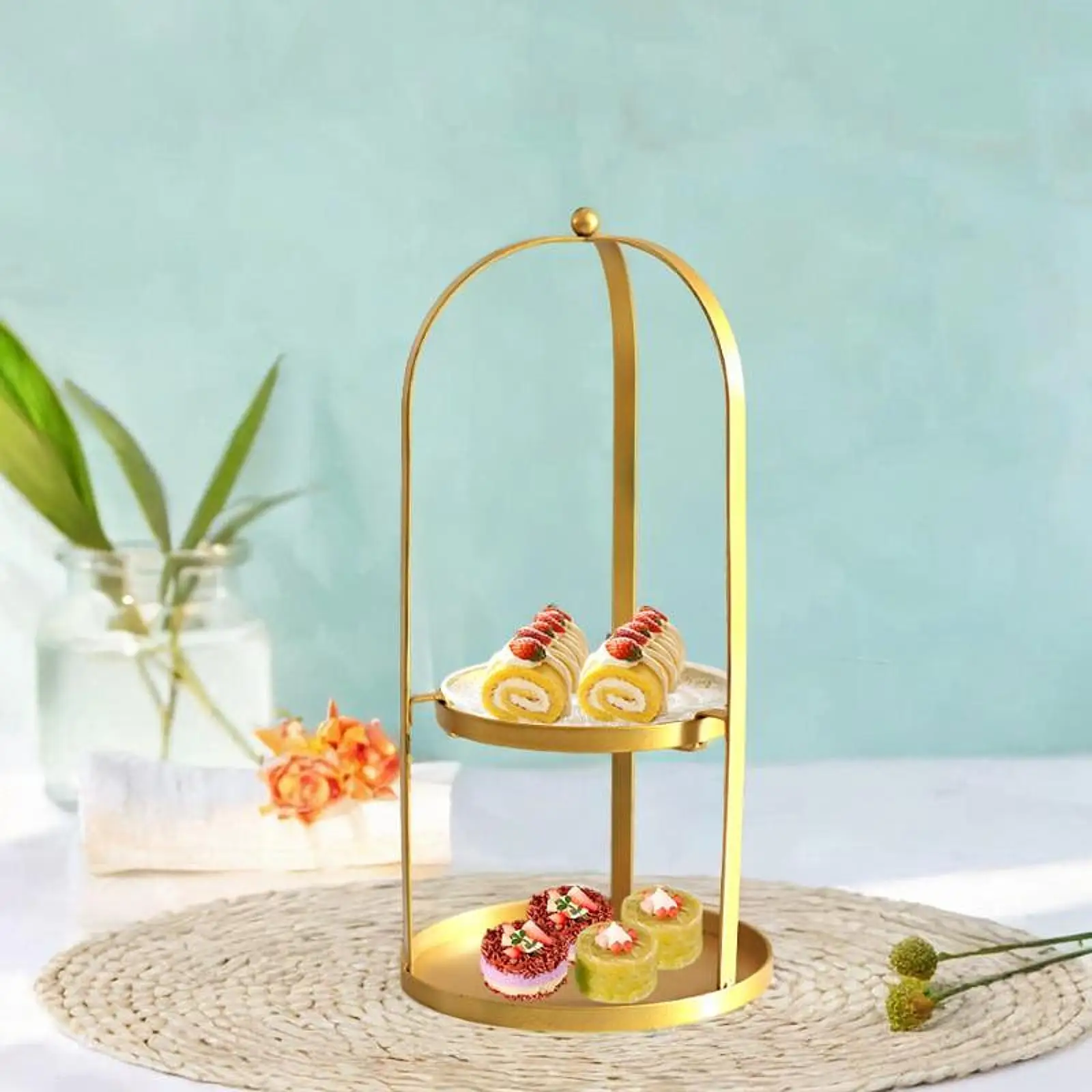 2 Tier Cake Stand Showcase Countertop Shelf Practical Plant Shelf Cupcake Tower for Tea Party Home Decor Figure Wedding Birthday
2 Tier Cake Stand Showcase Countertop Shelf Practical Plant Shelf Cupcake Tower for Tea Party Home Decor Figure Wedding Birthday